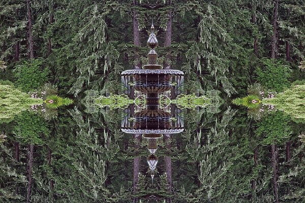 Jones, Adam 아티스트의 Fountain and in rhododendron garden-Shore Acres State Park-Coos Bay-Oregon작품입니다.